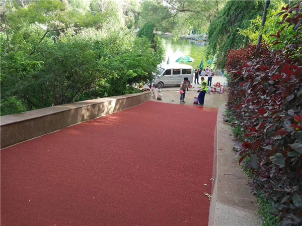 澄迈彩色路面施工